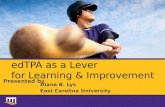 edTPA as a  Lever for  Learning & Improvement