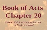 Book of Acts  Chapter 20