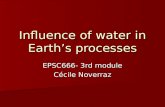 Influence of water in Earth’s processes