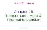 Chapter 15 Temperature, Heat & Thermal Expansion