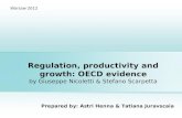 Regulation, productivity and growth: OECD evidence by Giuseppe Nicoletti & Stefano Scarpetta