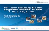 P2P Layer Streaming for Heterogeneous Networks in PPSP K. Wu, Z. Lei, D. Chiu Kent Kangheng Wu