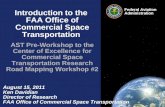 Introduction to the  FAA Office of Commercial Space Transportation