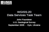 WGISS-20 Data Services Task Team