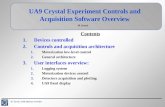UA9 Crystal Experiment Controls and Acquisition Software Overview