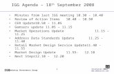 IGG Agenda – 18 th  September 2008
