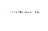 The diet therapy of TCM