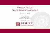 Energy Sector  Stock Recommendation