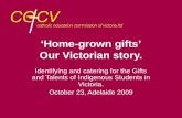 ‘Home-grown gifts’ Our Victorian story.