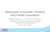 Measures of Income, Poverty and Health Insurance