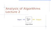 Analysis of  Algorithms Lecture 2