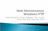 Web Maintenance  Windows FTP
