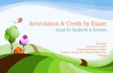 Articulation & Credit by Exam: