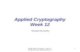 Applied Cryptography Week 12