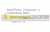 Geoffrey Chaucer’s  Canterbury Tales