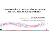 How to write a competitive proposal for FP7 Health/Cooperation?