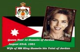 Queen Noor Al Hussein of Jordan   August 23rd. 1951 Wife of HM King Hussein bin Talal of Jordan