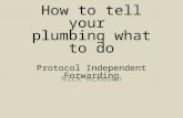 How to tell your  plumbing what to do Protocol Independent Forwarding