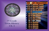 7 th  Grade Texas History Ch. 3