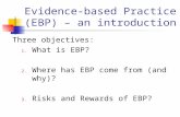 Evidence-based Practice (EBP) – an introduction