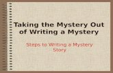 Taking the Mystery Out of Writing a Mystery