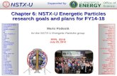 Chapter 6: NSTX-U Energetic Particles research goals and plans for FY14-18