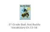 5 th  Grade Bud, Not Buddy Vocabulary Ch.13-16