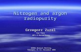 Nitrogen and argon radiopurity