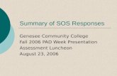 Summary of SOS Responses