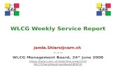 WLCG Weekly Service Report