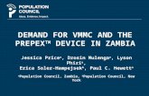 DEMAND FOR VMMC AND THE PREPEX TM  DEVICE IN ZAMBIA