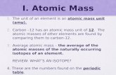I. Atomic Mass