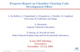 Progress Report on Chamber Clearing Code Development Effort