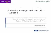Climate change and social justice