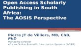 Open Access Scholarly Publishing in South Africa: The AOSIS Perspective