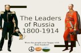 The Leaders of Russia  1800-1914