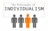 The Principals of  INDIVIDUALISM