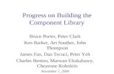 Progress on Building the Component Library