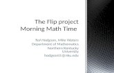 The Flip project Morning Math Time