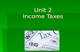 Unit 2 Income Taxes