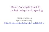 Basic  Concepts (part 2): packet delays and layering