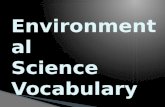 Environmental  Science Vocabulary