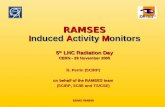 RAMSES I nduced  A ctivity  M oni tors 5 th  LHC Radiation Day CERN - 29 November 2005