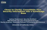 Chaos to Clarity: Consolidate Your Security Information into a Knowledge Base