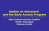 Update on Atazanavir  and the Early Access Program