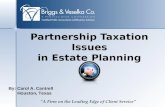 Partnership Taxation Issues in Estate Planning