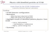 Physics with identified particles at STAR