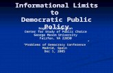 Informational Limits to  Democratic Public Policy