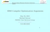 IBM Compiler Optimization Arguments