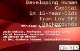 Developing Human Capital in 15-Year-Olds  from Low S E S Backgrounds